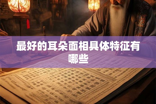 最好的耳朵面相具体特征有哪些
