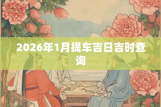 2026年1月提车吉日吉时查询