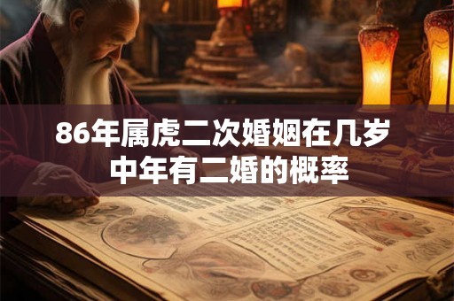 86年属虎二次婚姻在几岁 中年有二婚的概率 86年属虎二次婚姻在几岁 中年有二婚的概率
