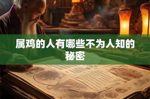 属鸡的人有哪些不为人知的秘密