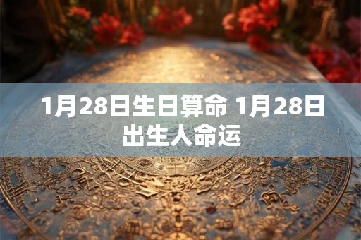 1月28日生日算命 1月28日出生人命运