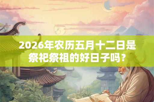 2026年农历五月十二日是祭祀祭祖的好日子吗？
