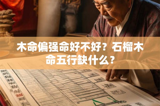 木命偏强命好不好？石榴木命五行缺什么？