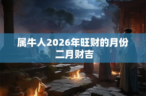 属牛人2026年旺财的月份 二月财吉