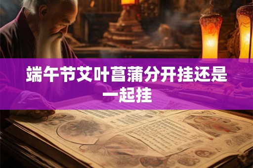 端午节艾叶菖蒲分开挂还是一起挂