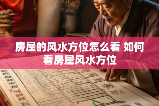 房屋的风水方位怎么看 如何看房屋风水方位