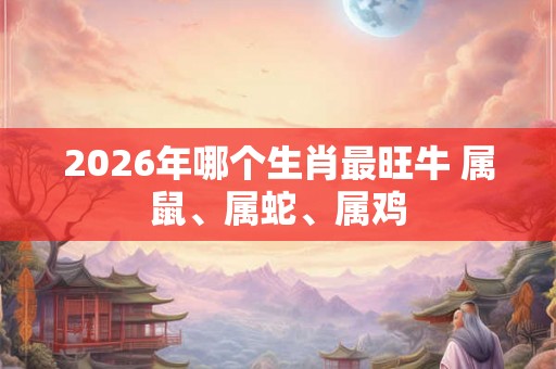2026年哪个生肖最旺牛 属鼠、属蛇、属鸡