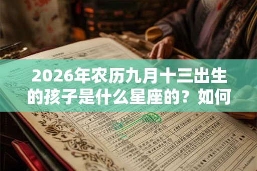 2026年农历九月十三出生的孩子是什么星座的？如何追求天秤座女生？
