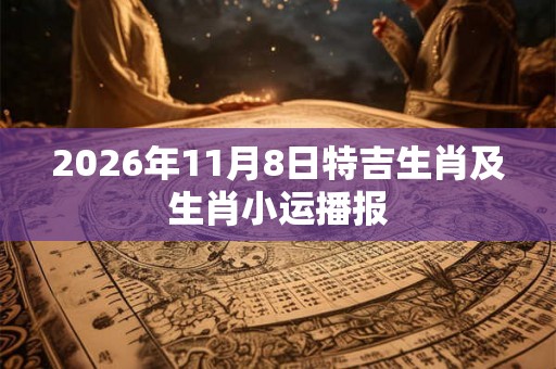 2026年11月8日特吉生肖及生肖小运播报