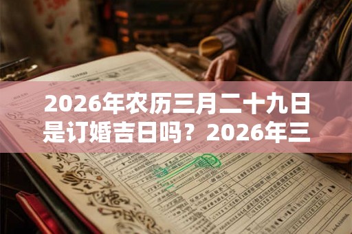2026年农历三月二十九日是订婚吉日吗？2026年三月订婚吉日有哪几天？