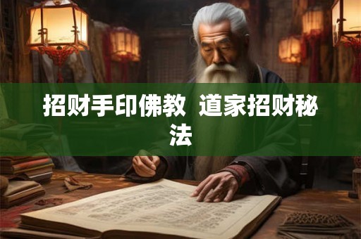 招财手印佛教  道家招财秘法