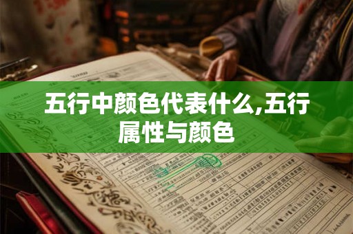 五行中颜色代表什么,五行属性与颜色 五行中颜色代表什么,五行属性与颜色