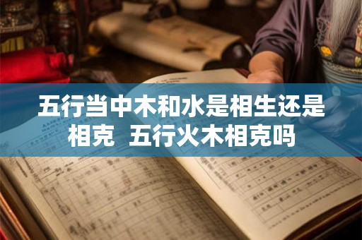 五行当中木和水是相生还是相克  五行火木相克吗