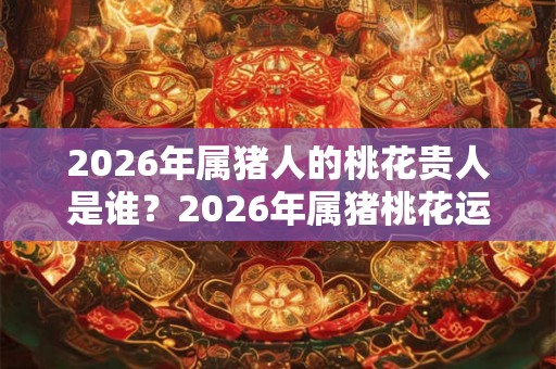 2026年属猪人的桃花贵人是谁？2026年属猪桃花运如何？