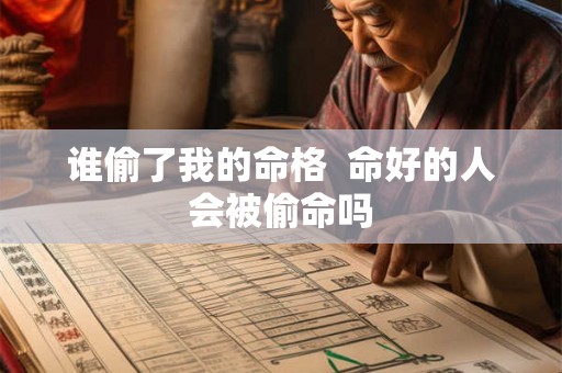谁偷了我的命格 命好的人会被偷命吗 谁偷了我的命格 命好的人会被偷命吗
