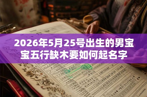 2026年5月25号出生的男宝宝五行缺木要如何起名字