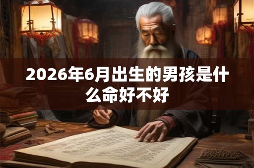 2026年6月出生的男孩是什么命好不好 2026年6月出生的男孩是什么命好不好