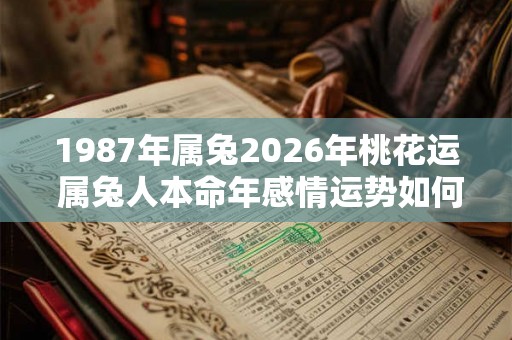 1987年属兔2026年桃花运 属兔人本命年感情运势如何