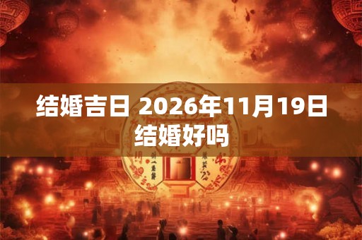 结婚吉日 2026年11月19日结婚好吗