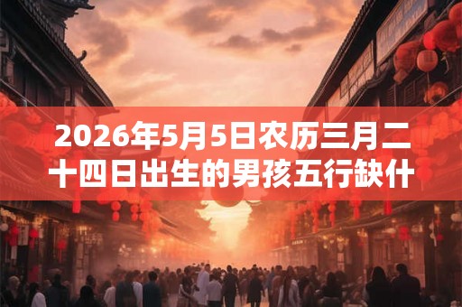 2026年5月5日农历三月二十四日出生的男孩五行缺什么