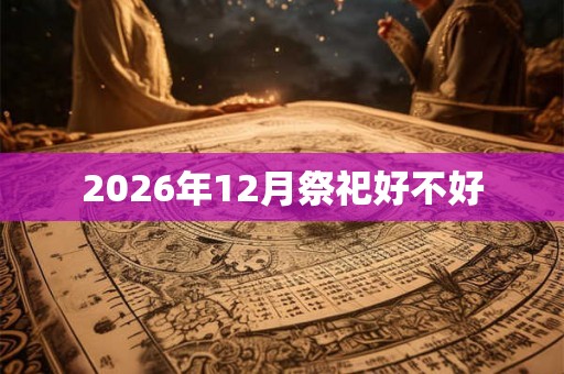 2026年12月祭祀好不好