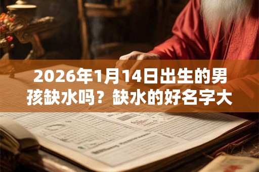 2026年1月14日出生的男孩缺水吗？缺水的好名字大全