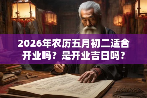 2026年农历五月初二适合开业吗？是开业吉日吗？