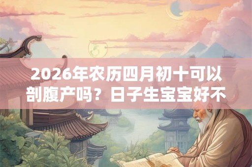 2026年农历四月初十可以剖腹产吗？日子生宝宝好不好？