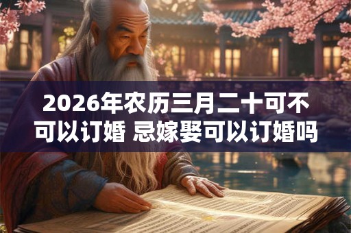 2026年农历三月二十可不可以订婚 忌嫁娶可以订婚吗
