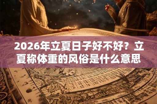 2026年立夏日子好不好？立夏称体重的风俗是什么意思？