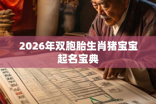 2026年双胞胎生肖猪宝宝起名宝典 2026年双胞胎生肖猪宝宝起名宝典