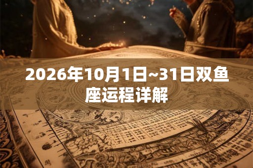 2026年10月1日~31日双鱼座运程详解
