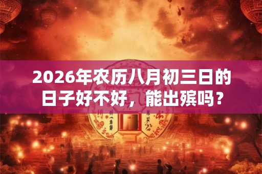 2026年农历八月初三日的日子好不好,能出殡吗? 2026年农历八月初三日的日子好不好,能出殡吗?