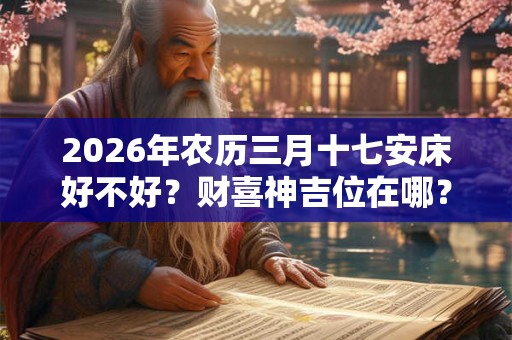 2026年农历三月十七安床好不好？财喜神吉位在哪？