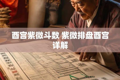 酉宫紫微斗数 紫微排盘酉宫详解