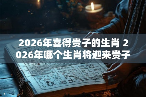 2026年喜得贵子的生肖 2026年哪个生肖将迎来贵子
