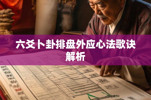 六爻卜卦排盘外应心法歌诀解析