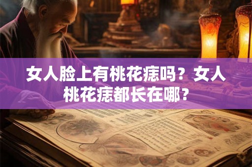 女人脸上有桃花痣吗？女人桃花痣都长在哪？