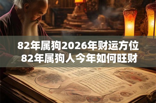 82年属狗2026年财运方位 82年属狗人今年如何旺财