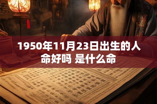 1950年11月23日出生的人命好吗 是什么命 1950年11月23日出生的人命好吗 是什么命