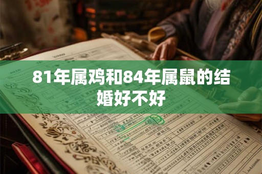 81年属鸡和84年属鼠的结婚好不好