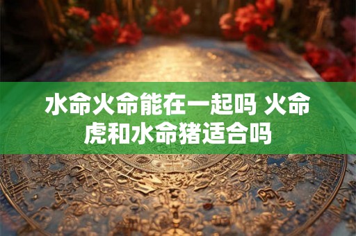 水命火命能在一起吗 火命虎和水命猪适合吗 水命火命能在一起吗 火命虎和水命猪适合吗