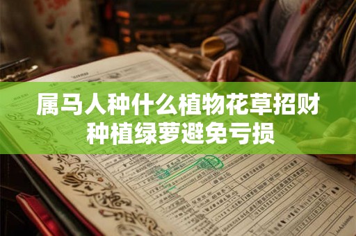 属马人种什么植物花草招财 种植绿萝避免亏损
