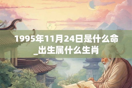 1995年11月24日是什么命_出生属什么生肖 1995年11月24日是什么命_出生属什么生肖
