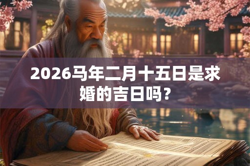2026马年二月十五日是求婚的吉日吗? 2026马年二月十五日是求婚的吉日吗?