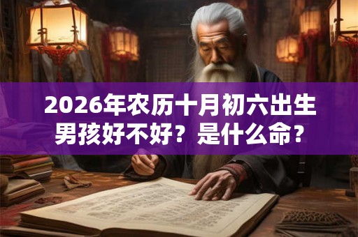 2026年农历十月初六出生男孩好不好？是什么命？