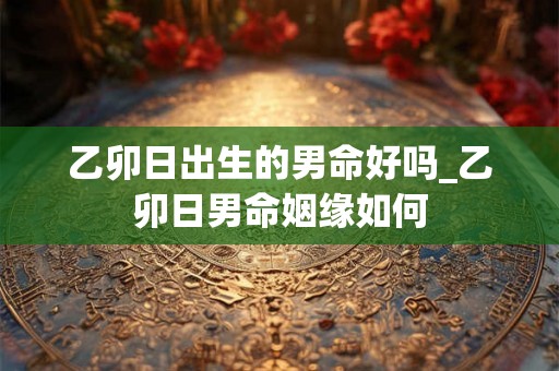 乙卯日出生的男命好吗_乙卯日男命姻缘如何