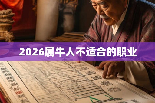 2026属牛人不适合的职业