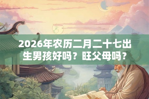 2026年农历二月二十七出生男孩好吗？旺父母吗？