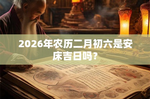 2026年农历二月初六是安床吉日吗？
